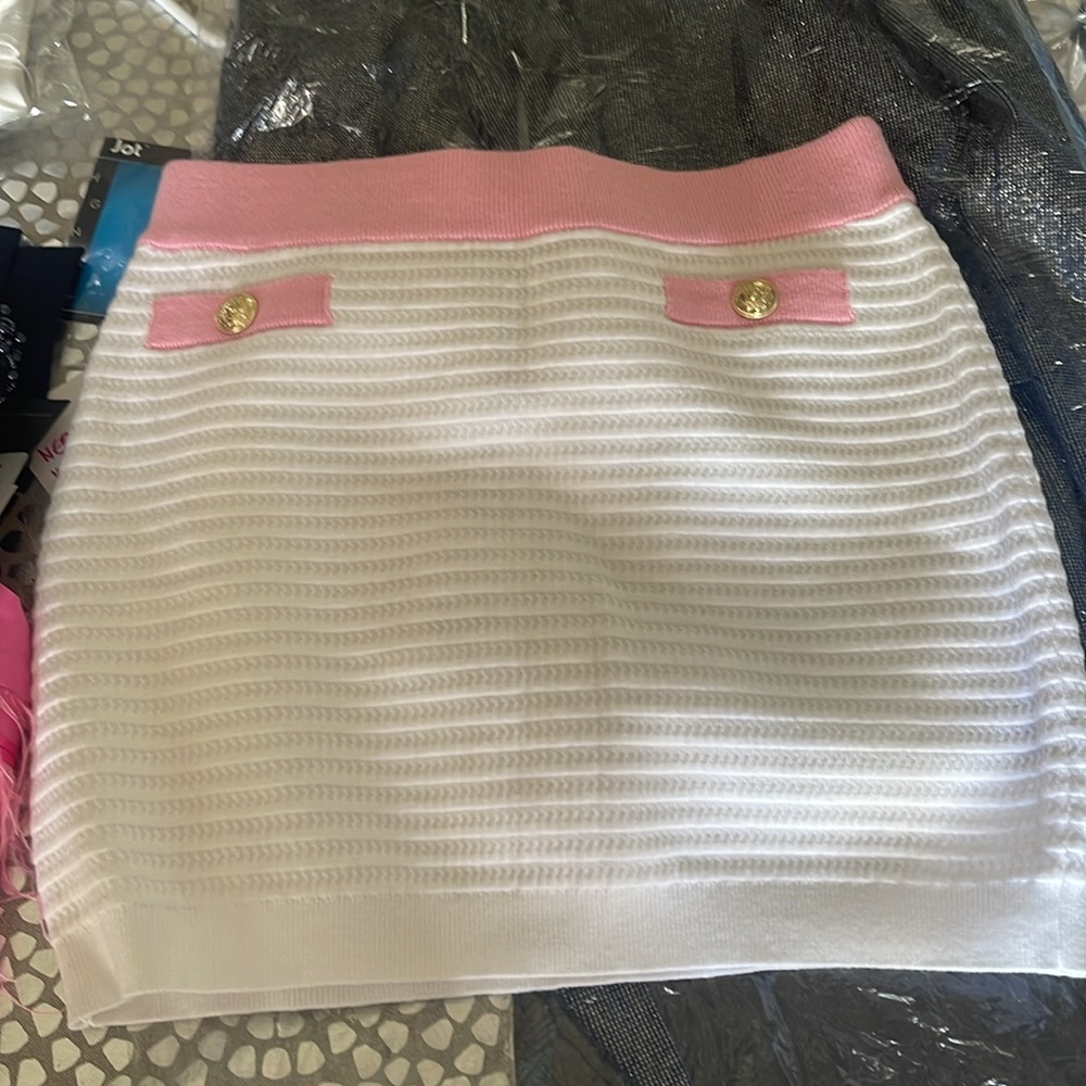 NWT Generation Love Skirt & Top set size large - white and pink - Picture 4 of 7